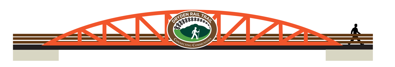 vector diagram of a red trestle-style bridge.